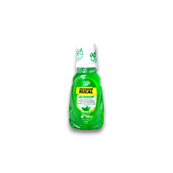 ENJUAGUE BUCAL FLUOR YOKY X 200ML MENTA