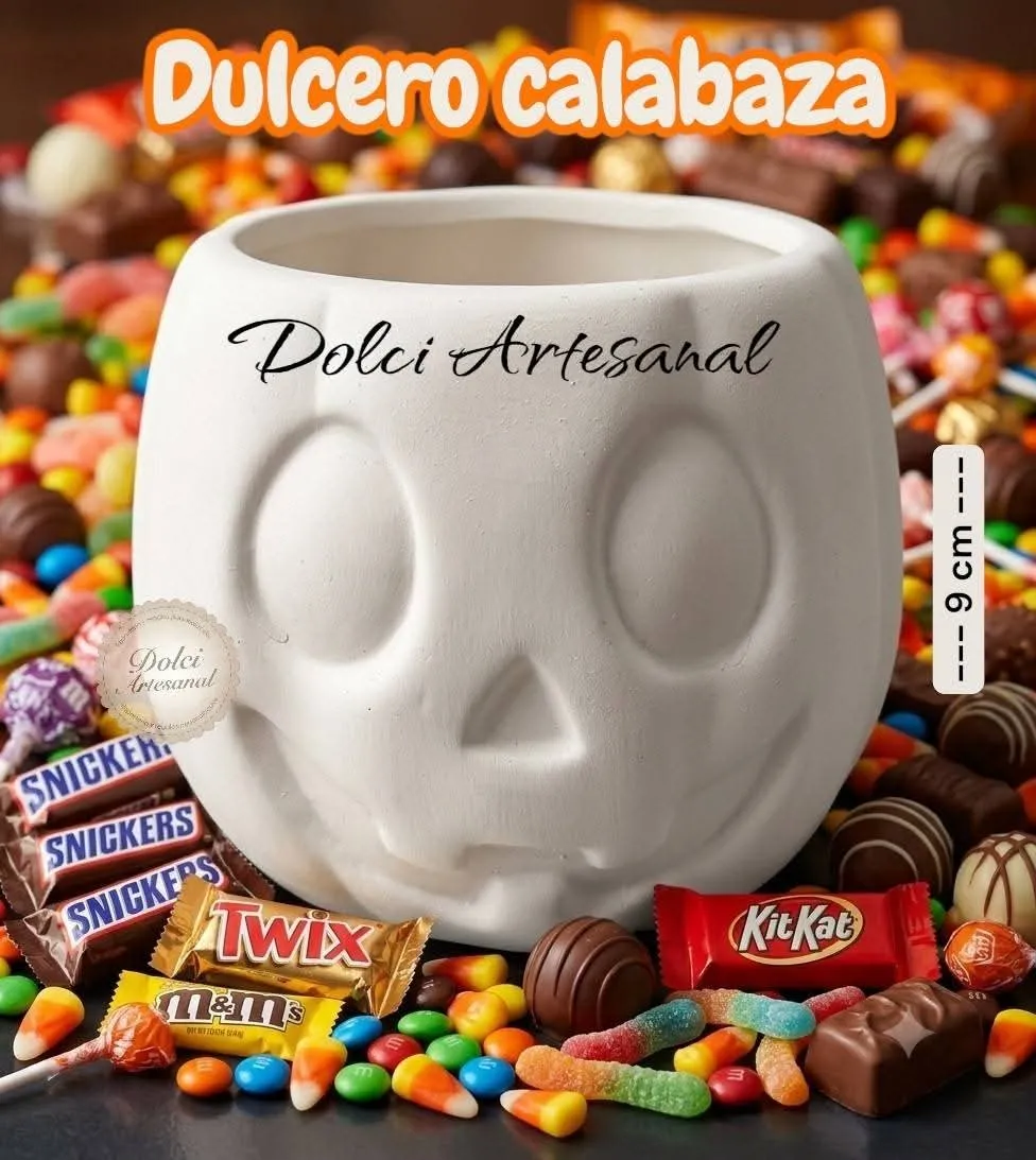 Calabaza dulcero & maceta 