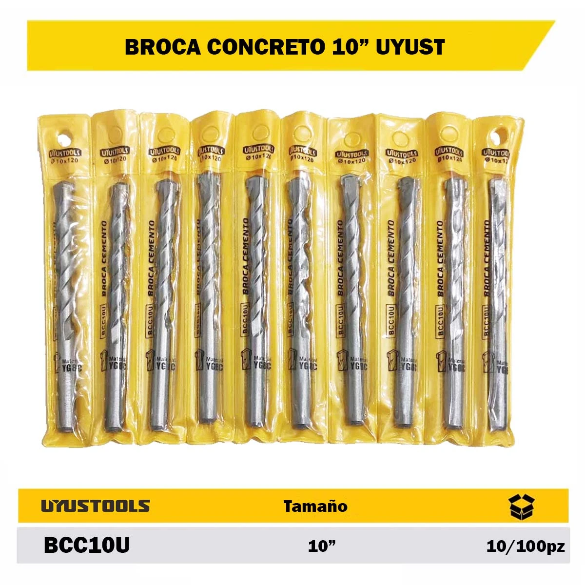 BROCA CONCRETO UYUST 10 mm