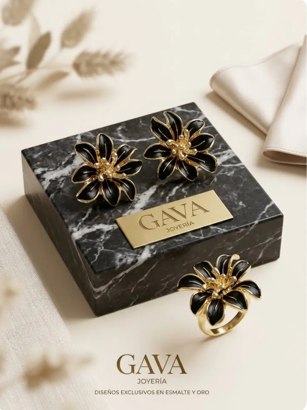 Juego Aretes y anillo