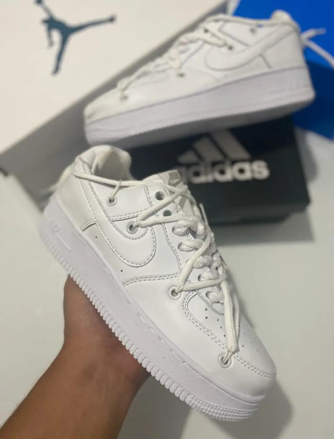 Air foce cordones dama y hombre 