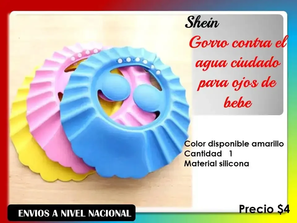 Gorrito para baño de bebes 