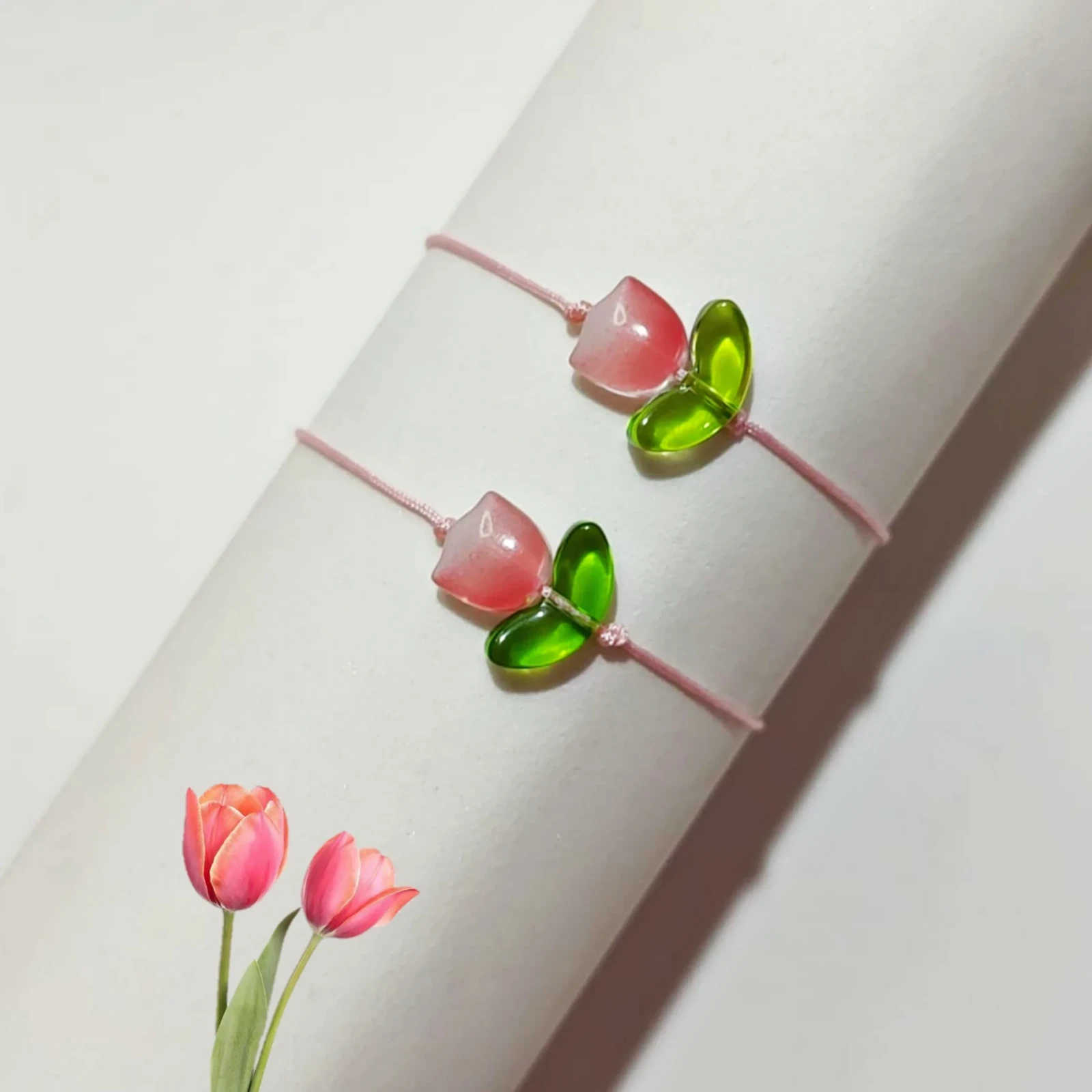 Dúo Pulseras de Tulipán Sencillas