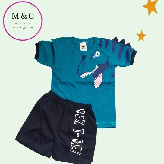 conjunto dino T-2 para bebé  6