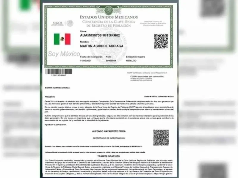 Impresion y consulta de CURP a color