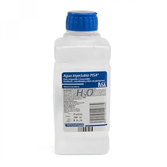 Agua inyectable 500ml PISA