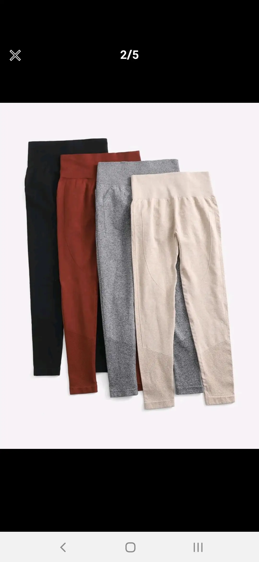 Leggins color entero moldeador 