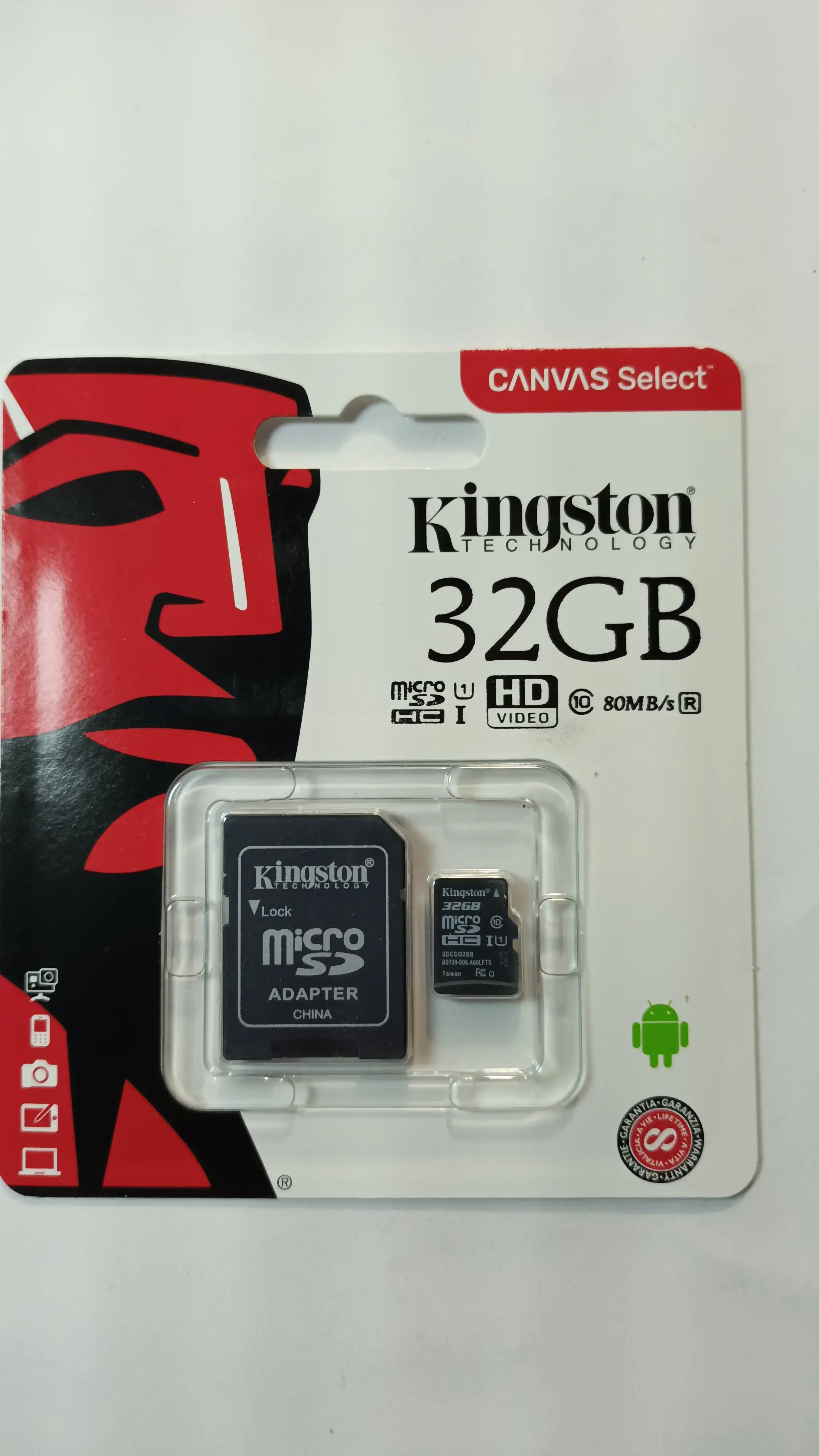 MEMORIA KINGSTON MICRO SD 32GB CL10