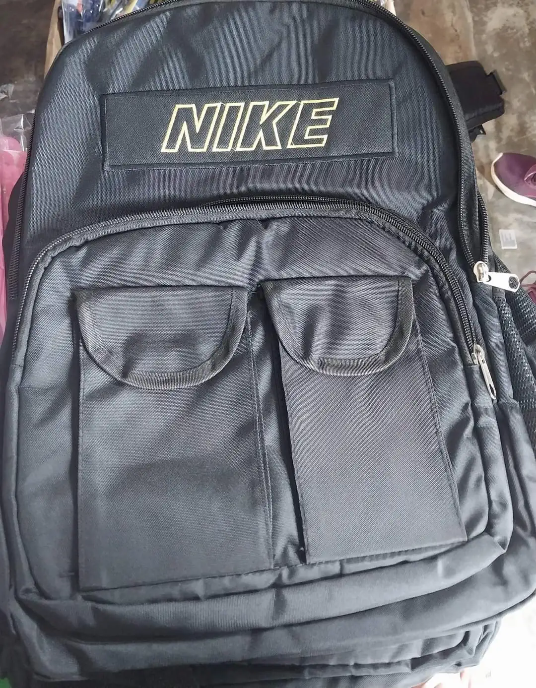 Mochila Grande Negra Unisex 