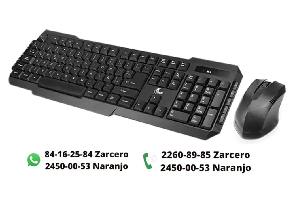 Teclado y mouse xtech inalambrico
