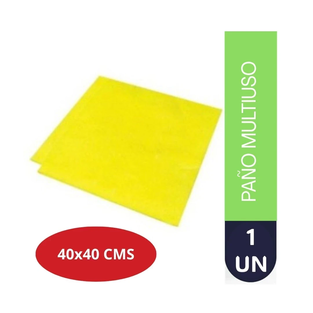 PAÑO MULTIUSO 40 X 40 CM - AMARILLO/AZUL