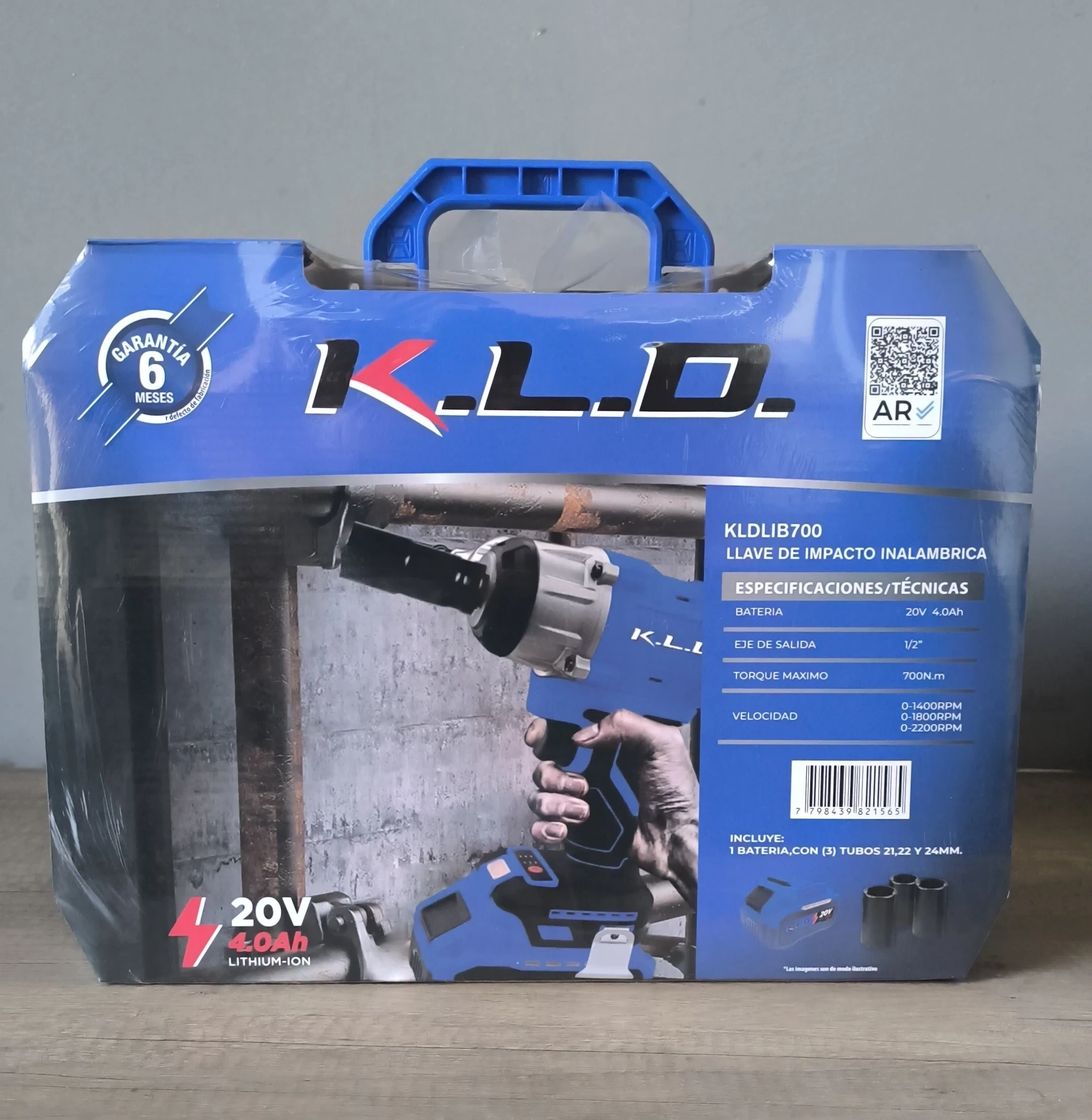 Llave de impacto inalámbrica KLD