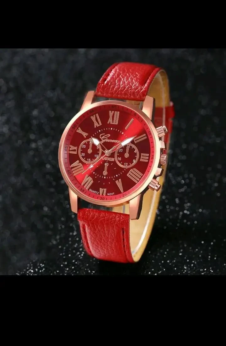 Reloj Geneva diseño clásico 🏛️ / Edición: Carátula Números Romanos 