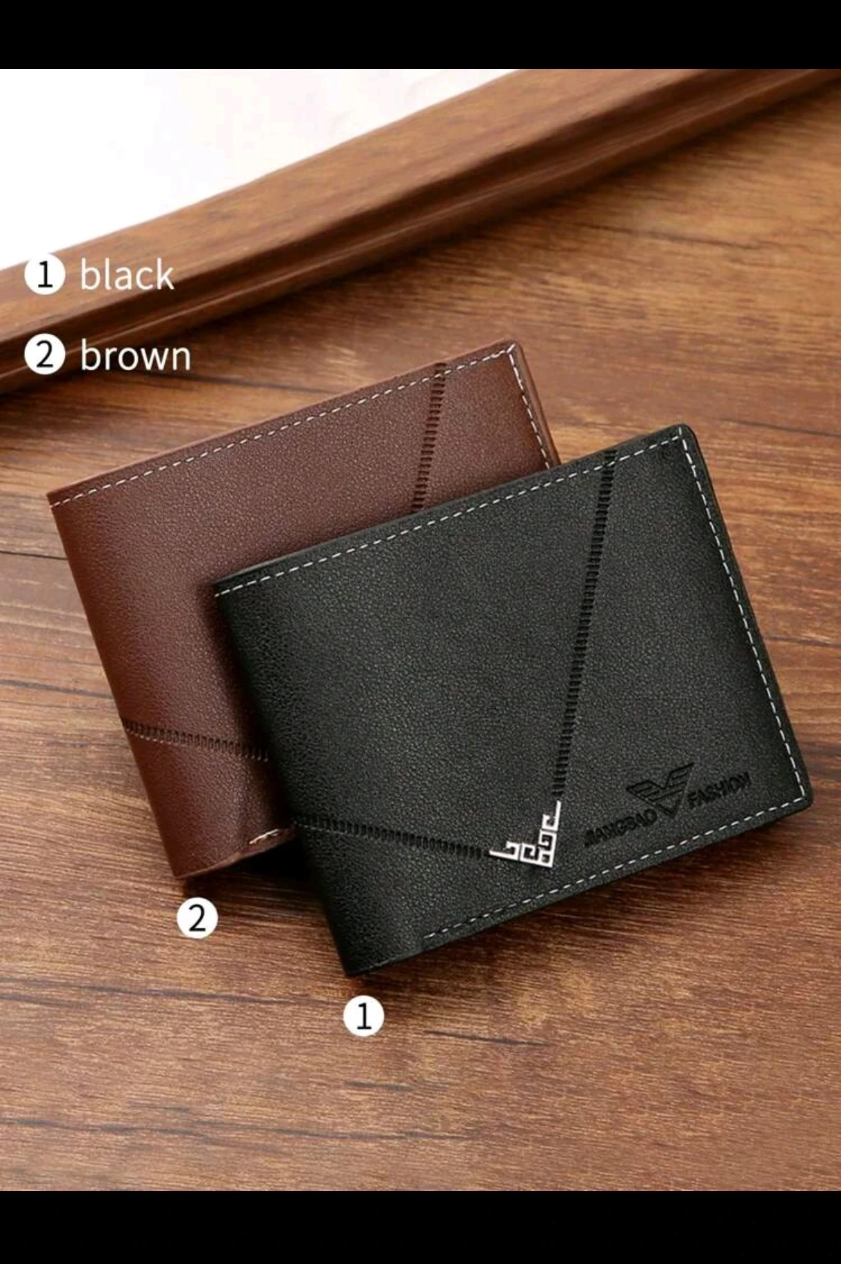 Billetera Moderna de Poliuretano Premium con Detalle Esquinero - Jiangbao