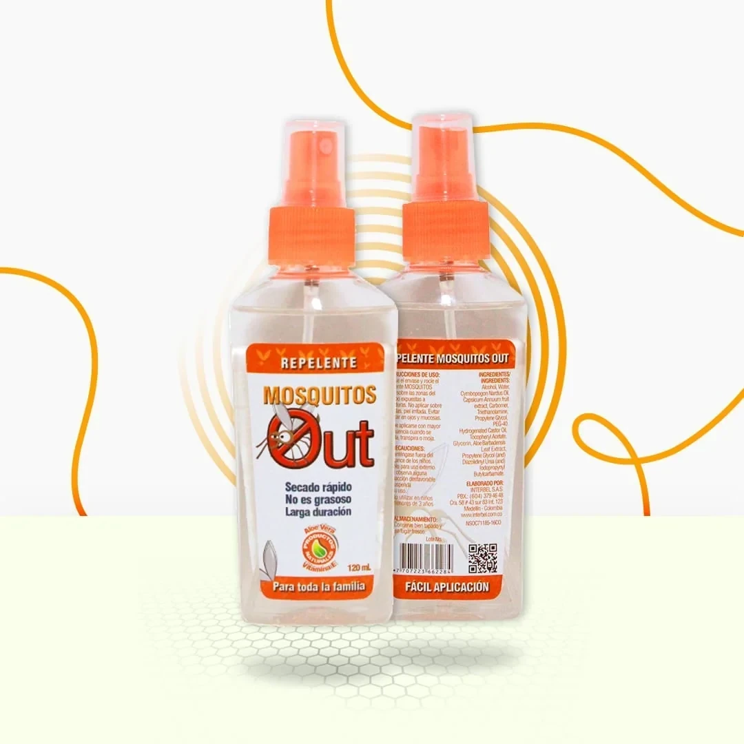 interbel mosquitos out repelente en spray 120ml