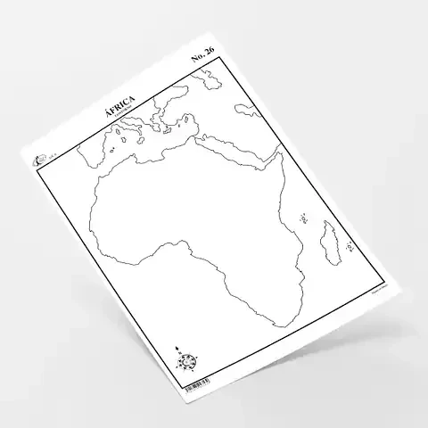 Mapa tamaño carta blanco y negro 4