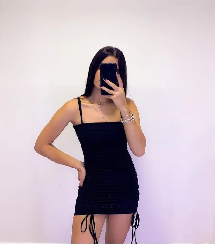 Vestido arruchado