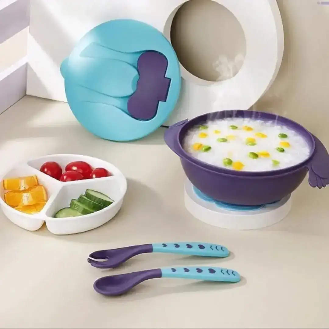 Plato Bowl 3 en 1 con tapa y cubiertos 2