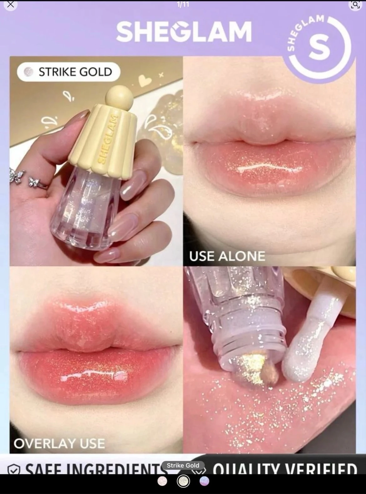 Brillo labial Sheglam 4