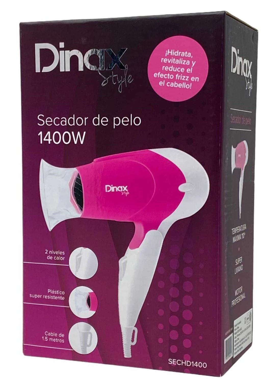 SECADOR DE PELO DINAX 1400W