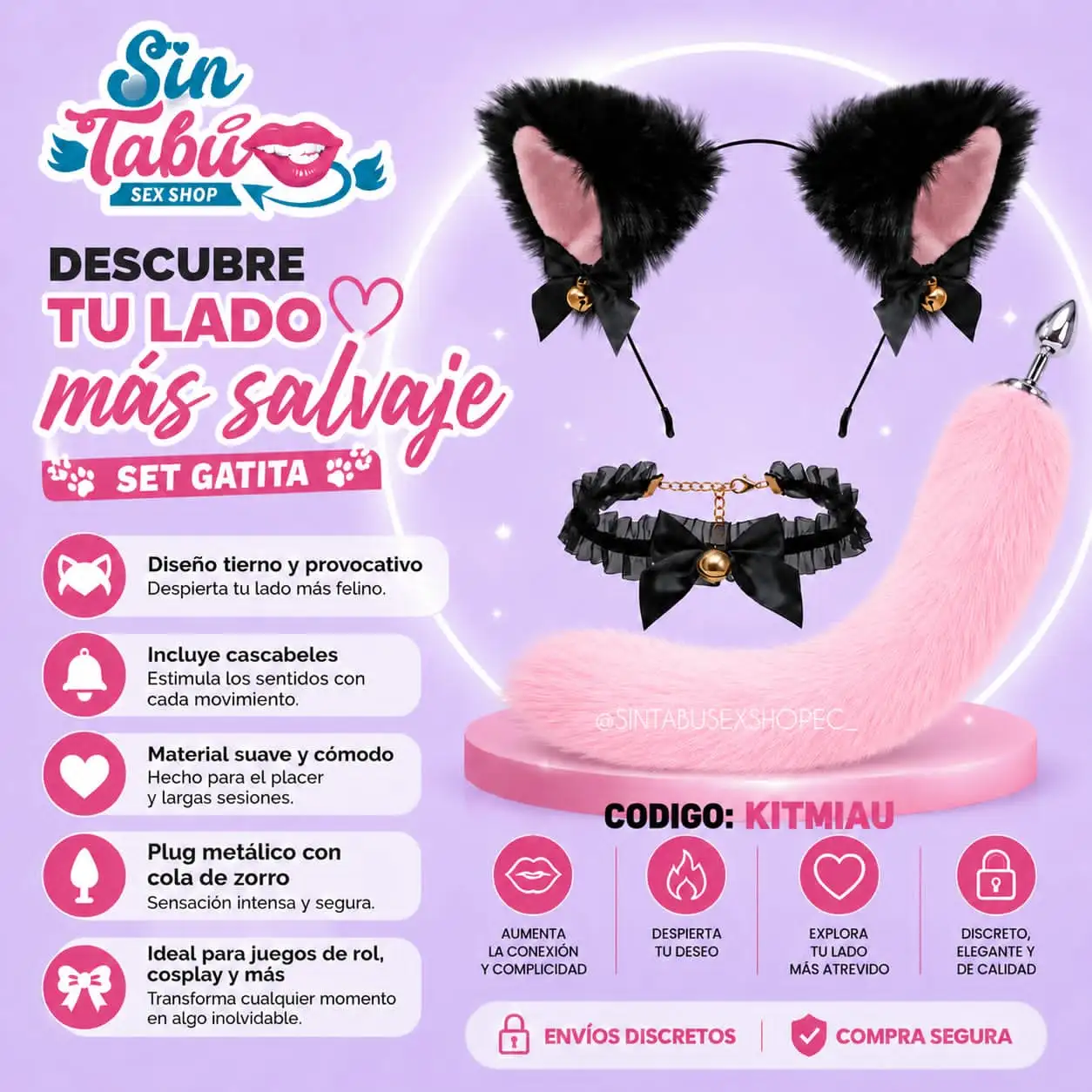 SET DE 3 PIEZAS OREJAS 