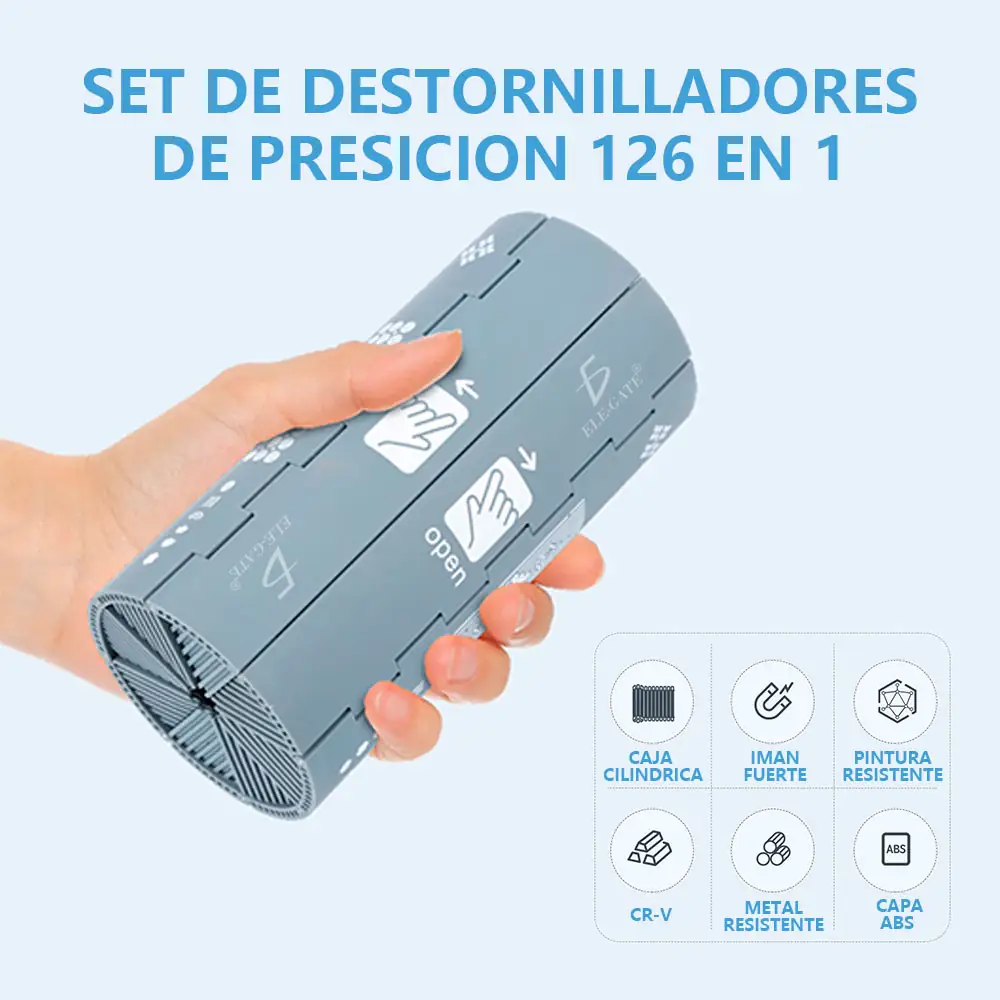 Kit 126 Desatornilladores Magnéticos  2