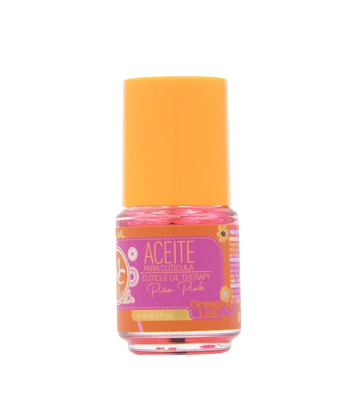 Aceite para cutícula Orange Life Piña Pink