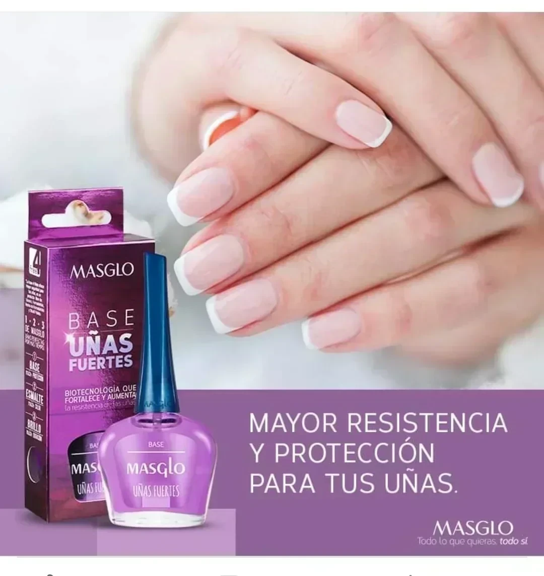 masglo base uñas fuertes