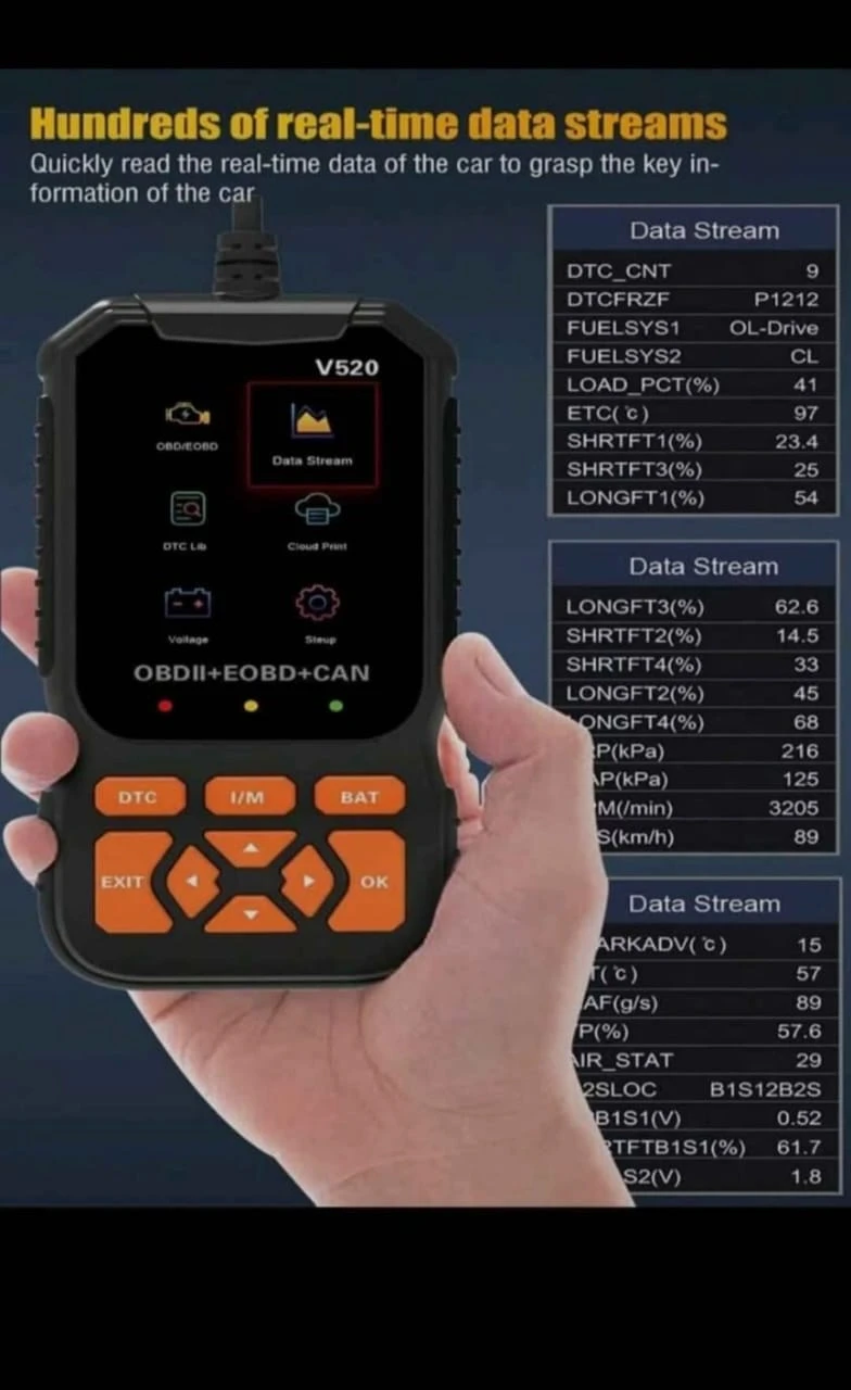 Escáner automotriz V520/ OBD II- Profesional  3