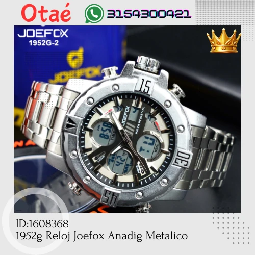 1952g Reloj Joefox Anadig Metalico 5