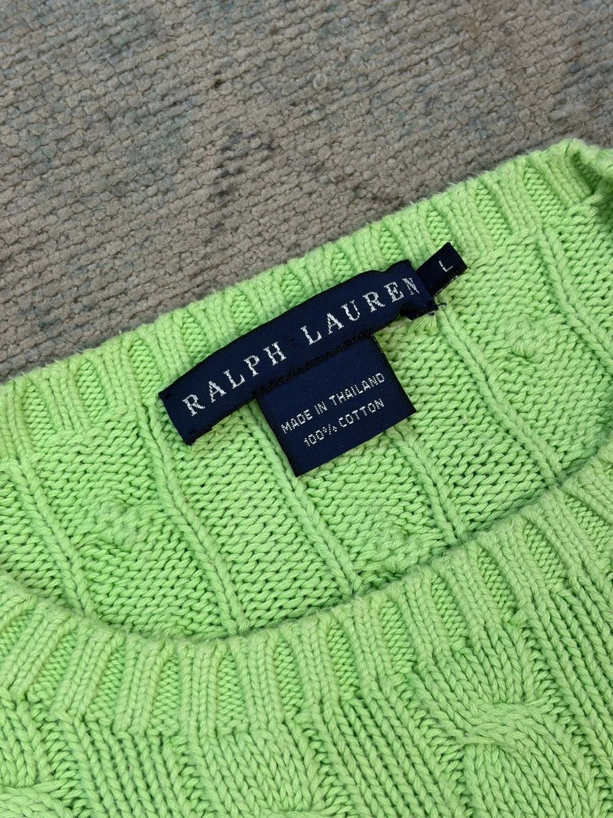RALPH LAUREN CABLE-KNIT CREWNECK SWEATER 4