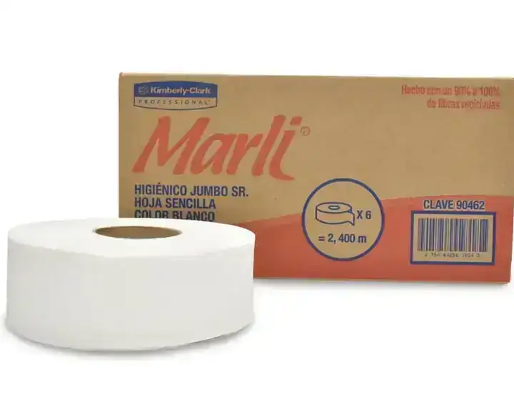 Higiénico Jumbo Marli® (400m x 8.5 cm 6 piezas)