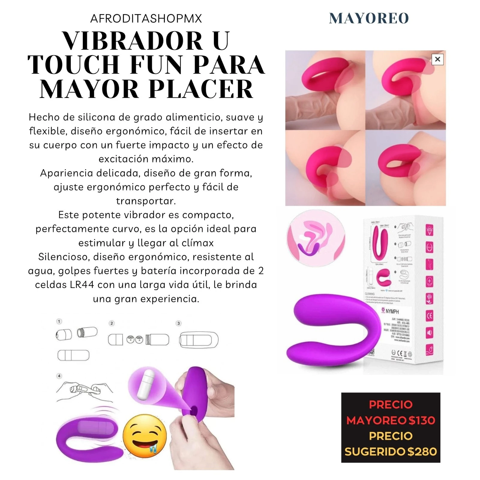 Vibrador U TOUCH FUN