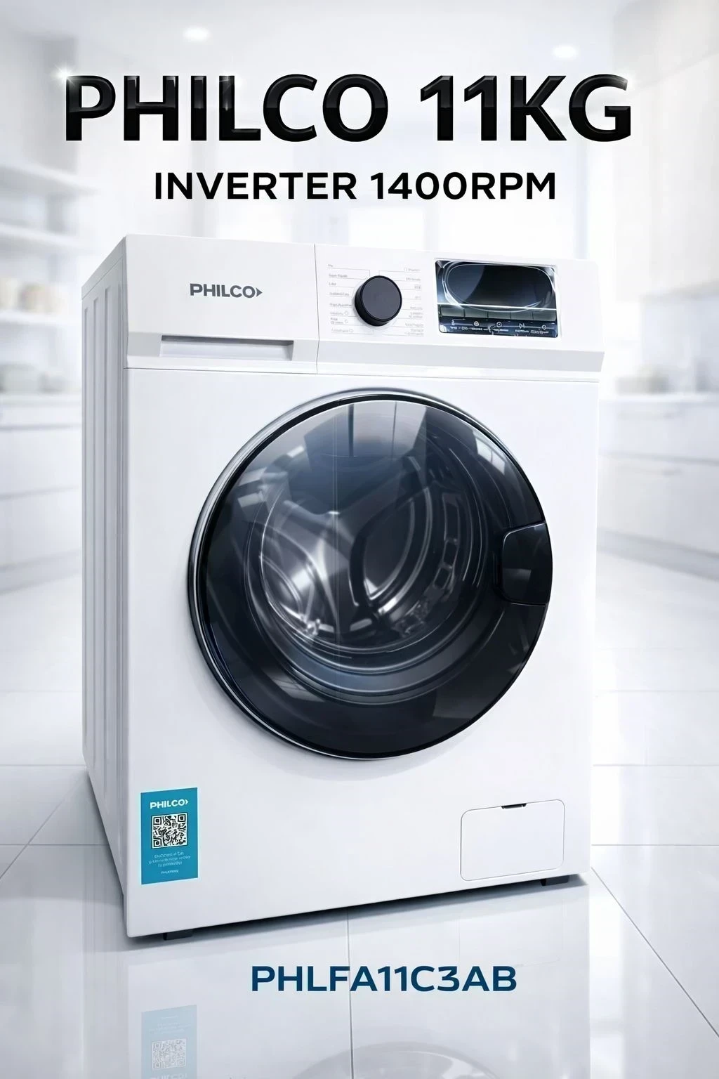 LAVARROPAS PHILCO 11KG BLANCO INVERTER‼️SOLO POR PEDIDOS‼️