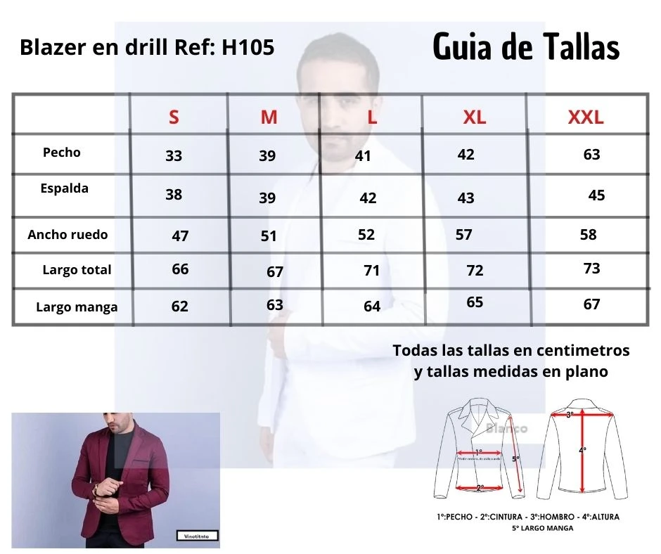 Blazel en drill para caballero  8