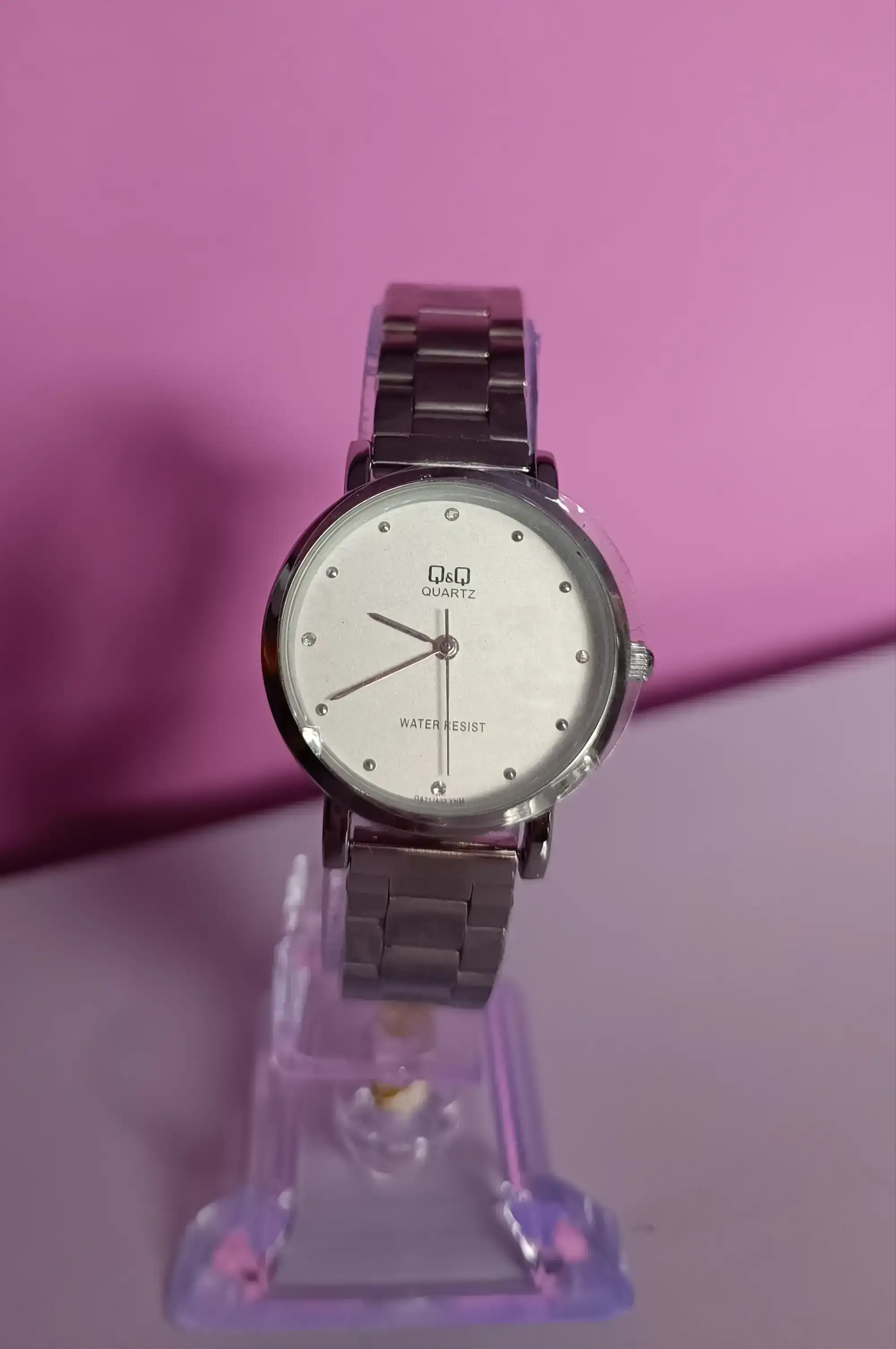 RELOJ DAMA Q&Q ACERO 