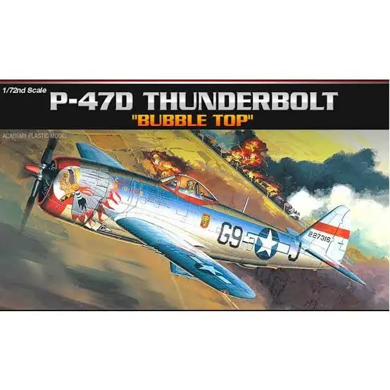 1/72 Academy P-47D Thunderbolt Bubbletop