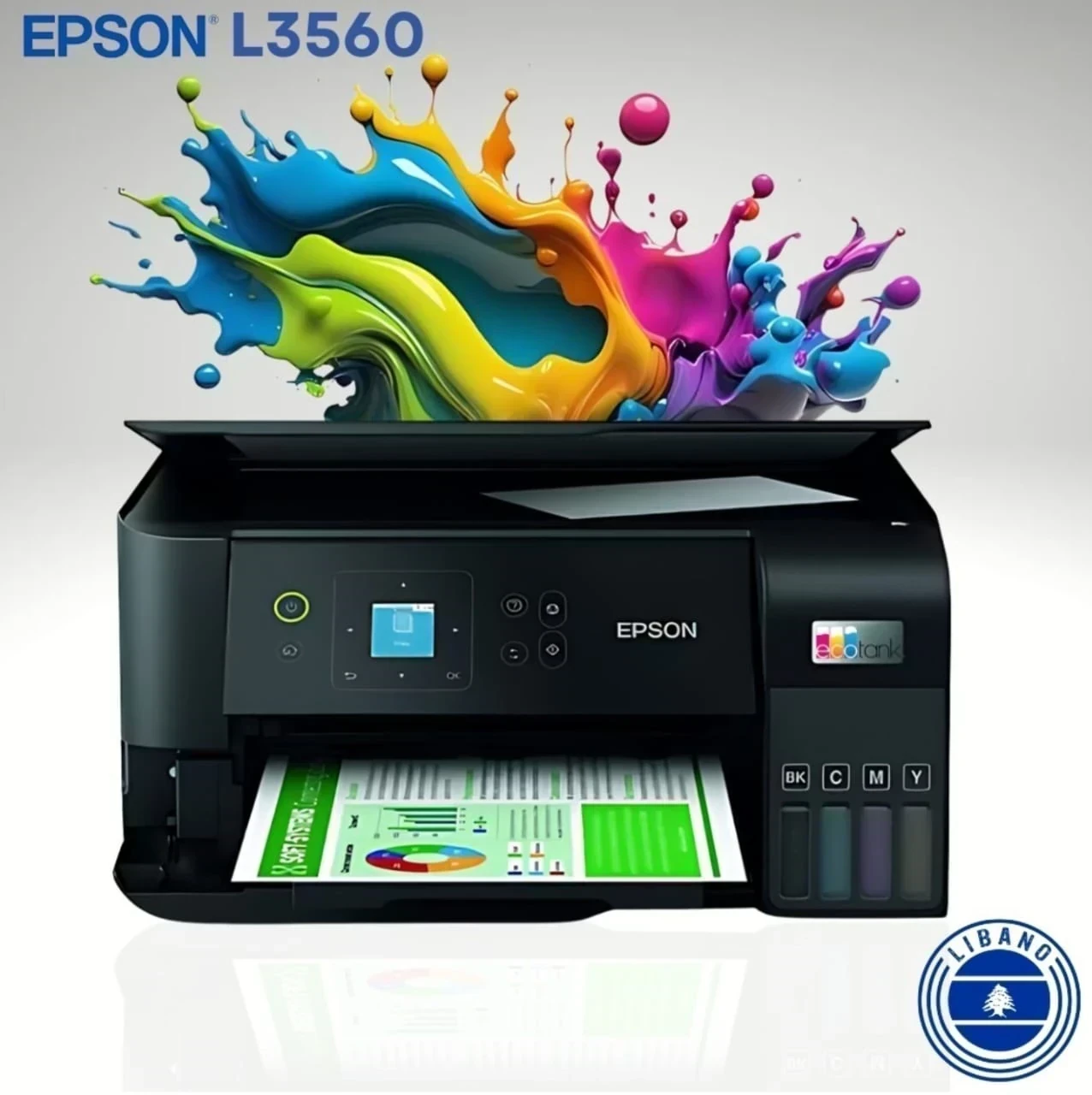 Impresora Multifuncional Epson Ecotank l3560 Wifi Usb Color Negro