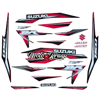 DR 150 Calcomanias 2024 Rojo Negro