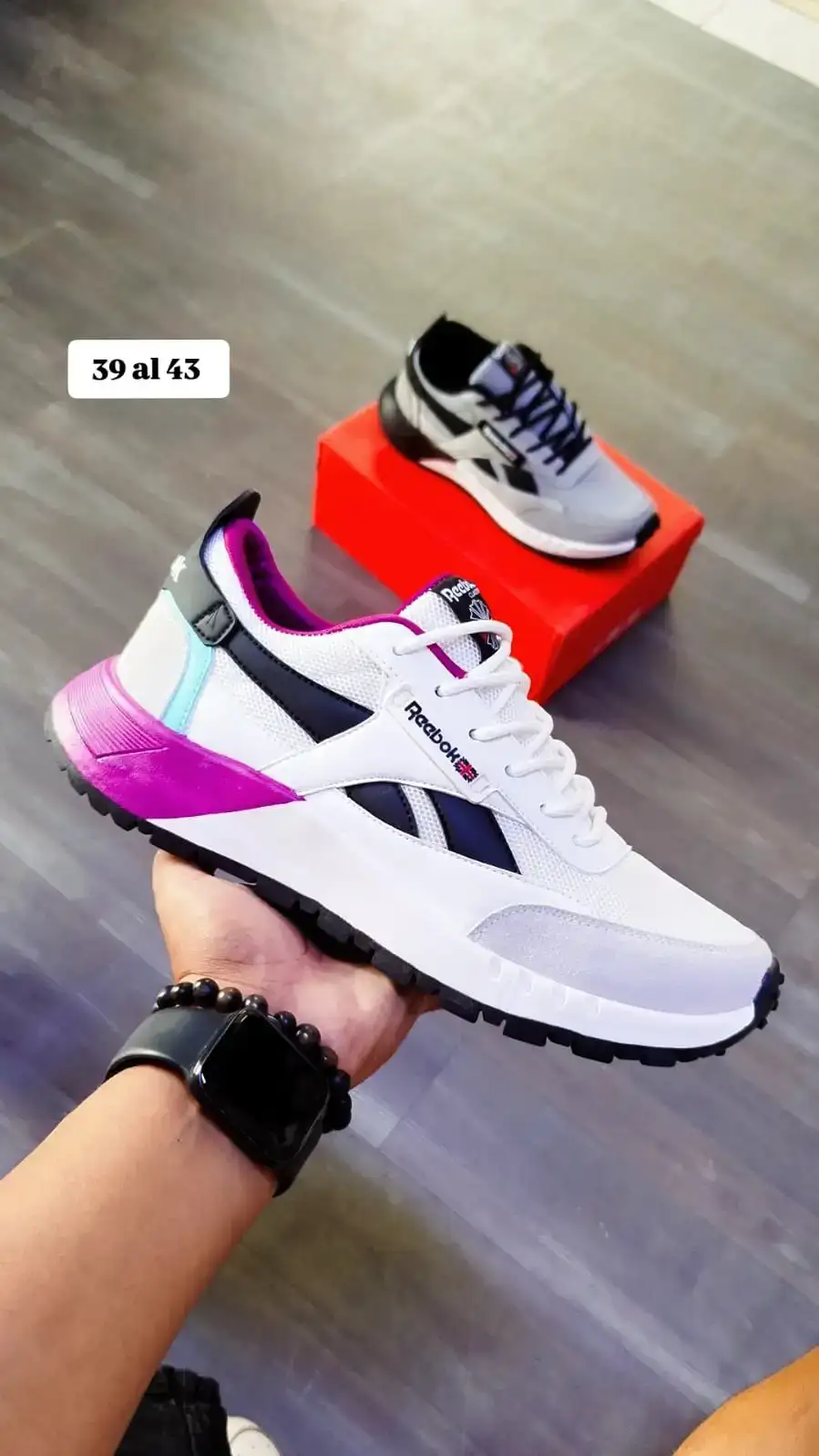 Reebok enis Classic 2400 "White Boundless Blue Black" (hombre)