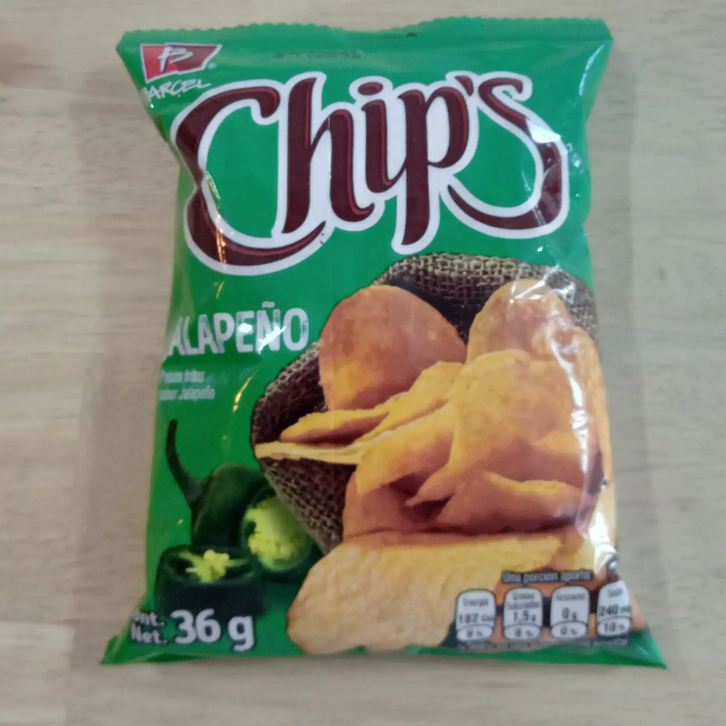 Chips jalapeño 36 g