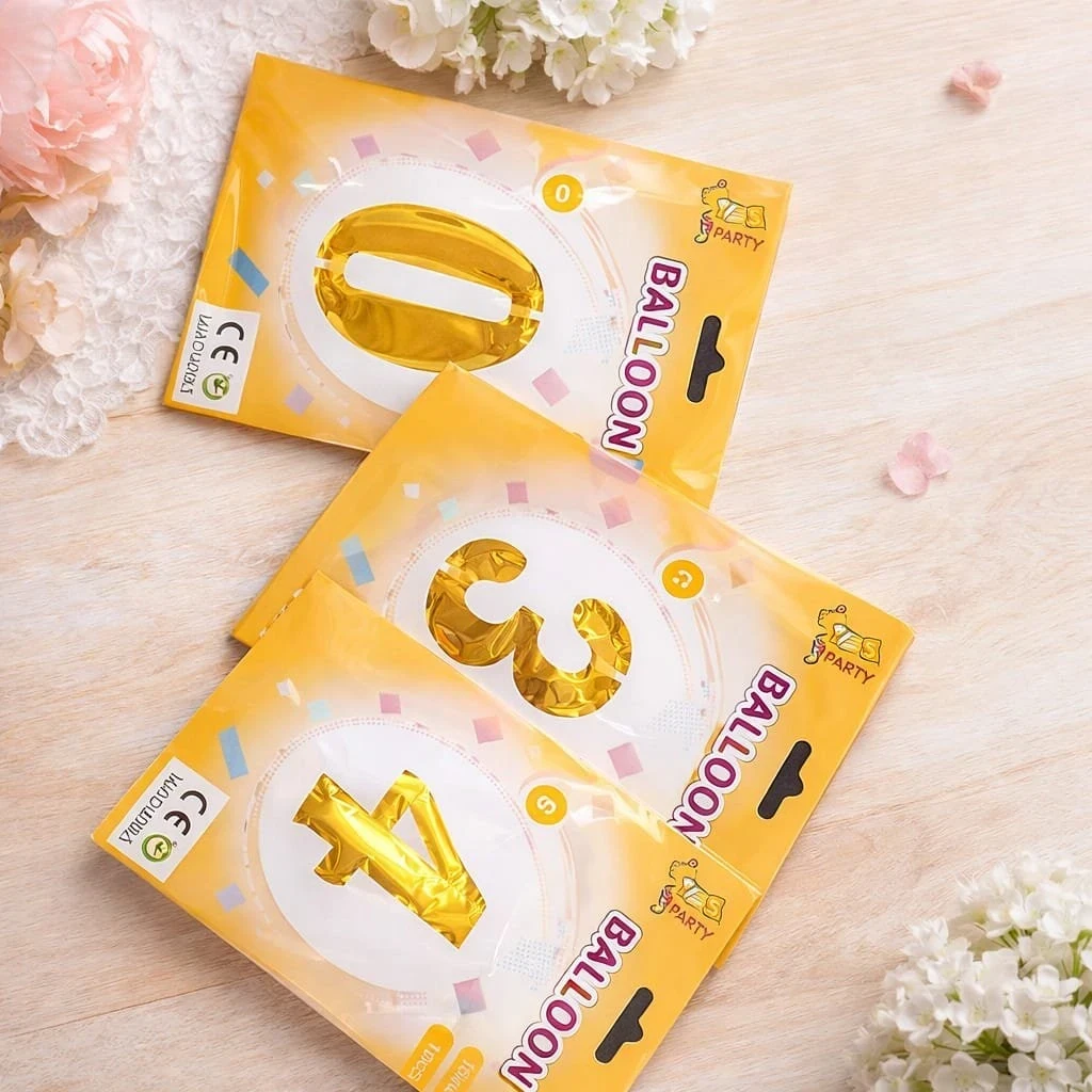 10 PIEZAS | GLOBO DE CUMPLEAÑOS NUMERO