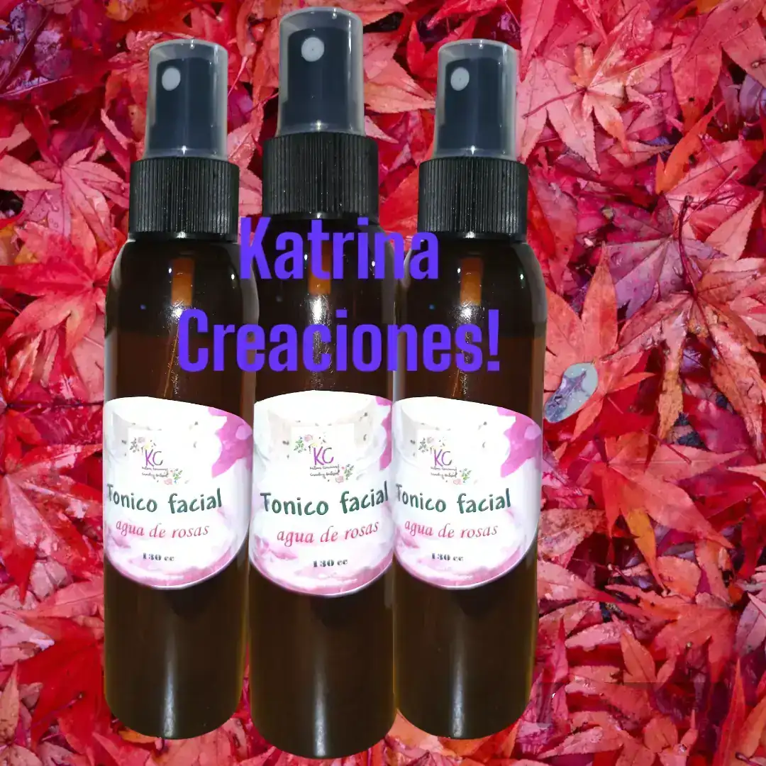 Tonico facial natural hidrolato de rosas