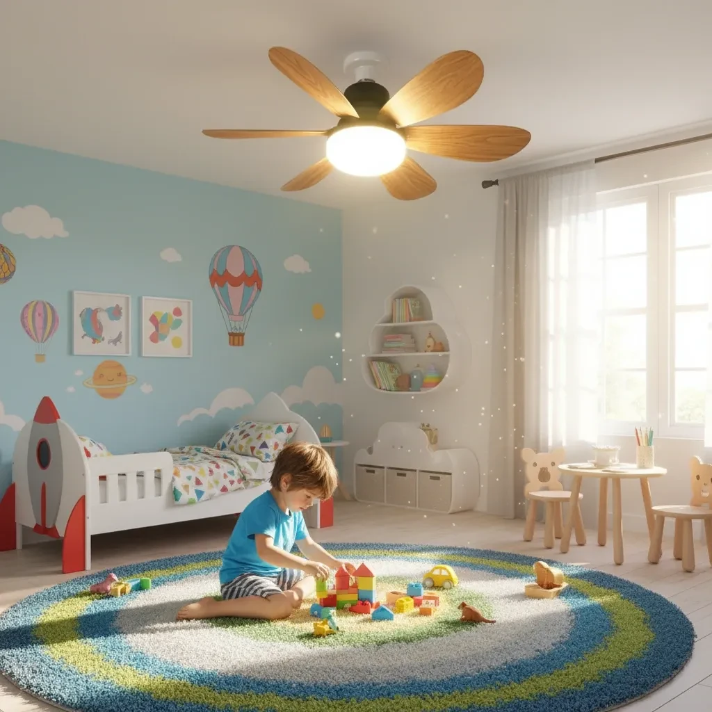 Mini Ventilador de Techo E27 8