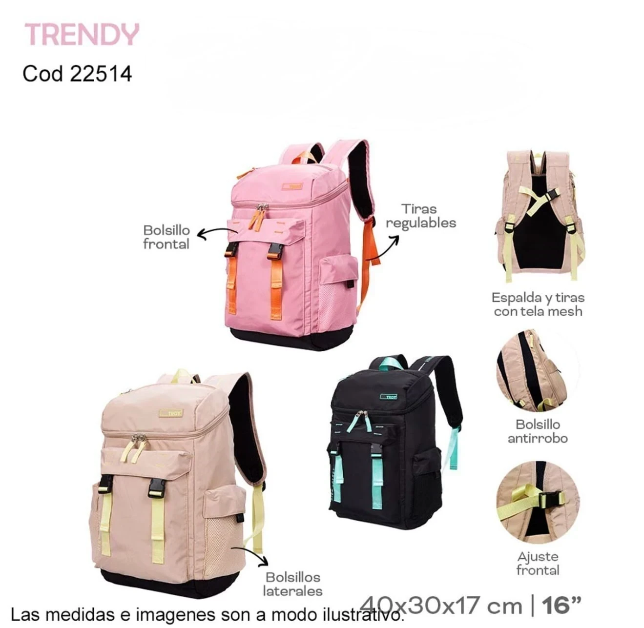 MOCHILA TRENDY 22514