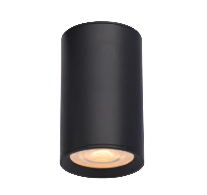 APLIQUE TECHO CILINDRO CON VIDRIO 1L GU10