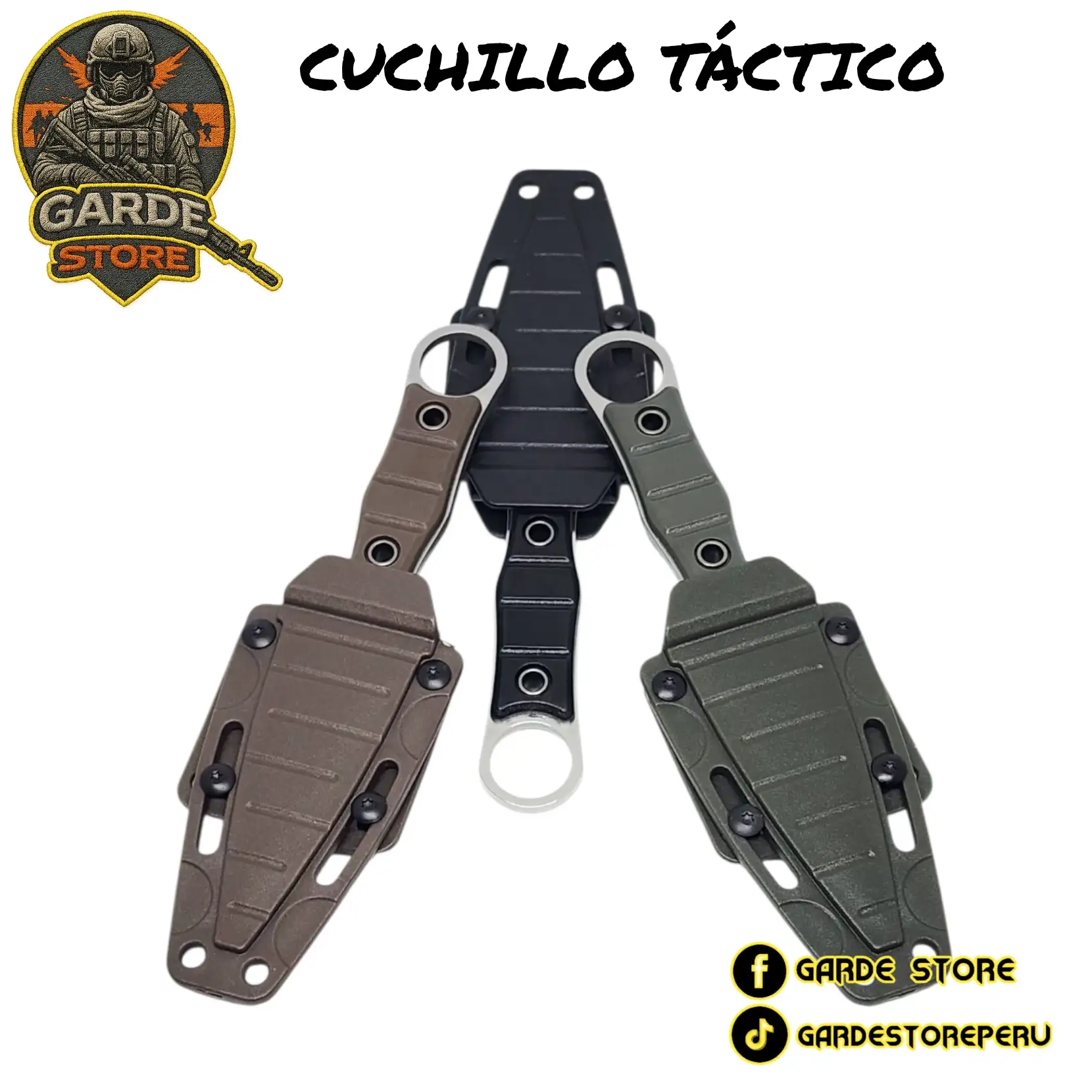 CUCHILLO TÁCTICO CON FUNDA. 