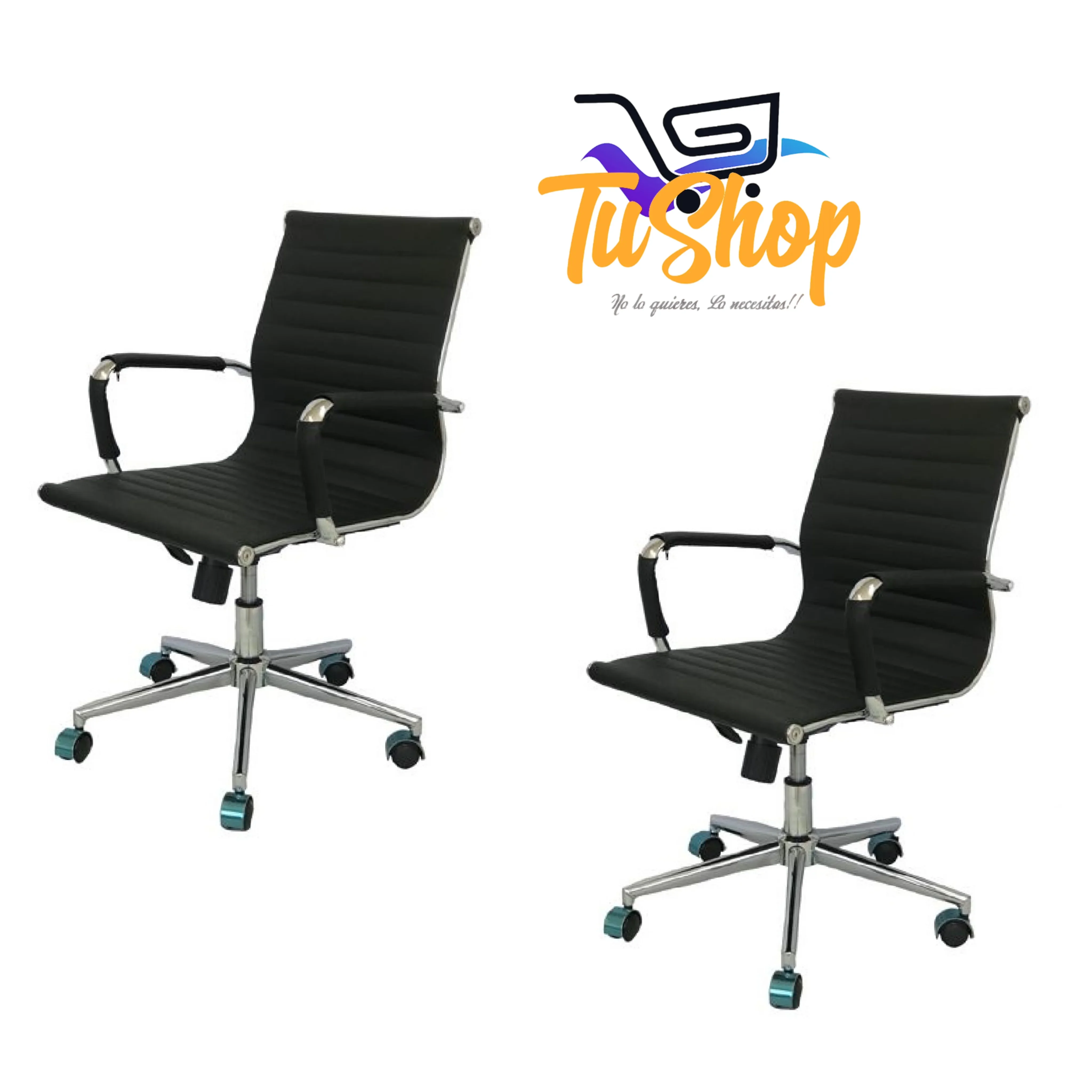 Silla oficina Gerencial Baja Negra 2