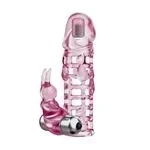 Funda Doble Vibrador Y Extensión Texturada Extiende 3,5Cm 6
