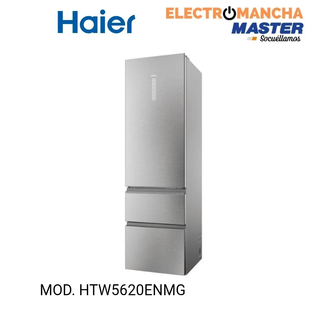 FRIGO COMBI HAIER HTW5620ENMG 2,05*60 INOX NF E 4